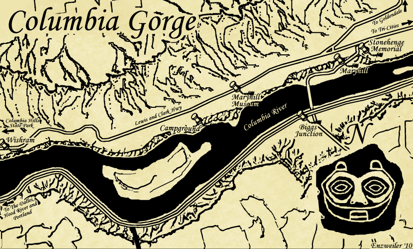 Columbia River Map