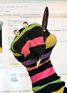 Sock Puppets writing reviews
